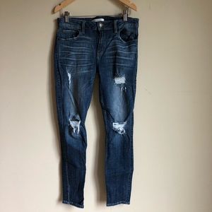 Eunina Dark Distressed Jeans